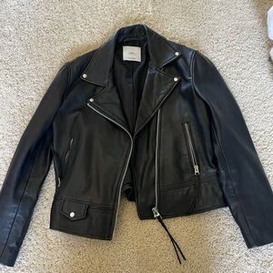 Mango leather jacket